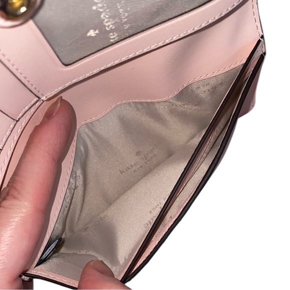 Kate Spade Madison Turtle Green Saffiano Leather Large Slim Bifold Wallet - Picture 9 of 17